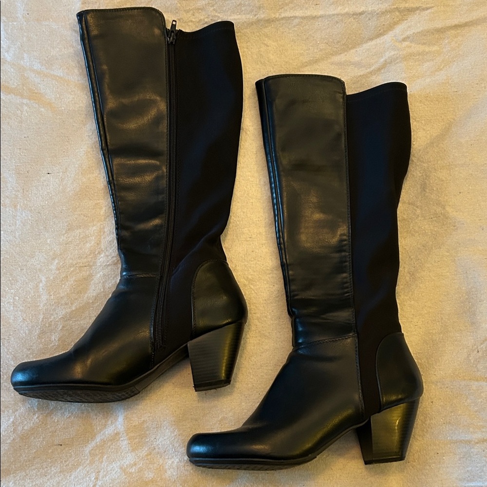 Franco Sarto Black Heeled Boots